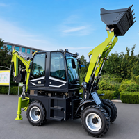 Mini-chargeuse-pelleteuse 4x4 LUYU, fabricant chinois d'excavatrices sur roues et de chargeuses frontales