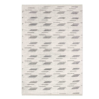 Mira White Geometric Diamond Chenille Modern Low Pile Area Rug 7mm Washable Non-Slip Eco Friendly Pet Friendly Cotton Home Floor