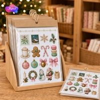 Feuille d'autocollants personnalisés A5 – Autocollants de Noël en vinyle découpés à la forme pour cadeaux de fin d'année – Vente en gros pour les fêtes