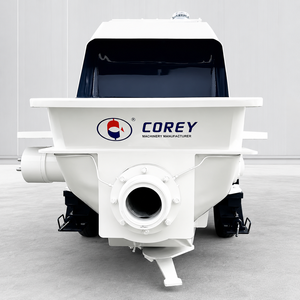 ปั๊มคอนกรีตแบบเคลื่อนที่บนรถพ่วง Corey HBT50 ใช้ไฟฟ้า/ดีเซล ประสิทธิภาพสูง 20-25 เมตร/ชม. สำหรับงานก่อสร้างอาคาร ถนน และสะพาน - Product Image 1