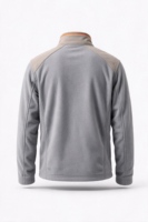 Veste polaire personnalisée pour uniformes scolaires, col montant, fermeture éclair intégrale, poches passepoilées, manteau, uniforme de bureau, vêtement d'extérieur d'entreprise
