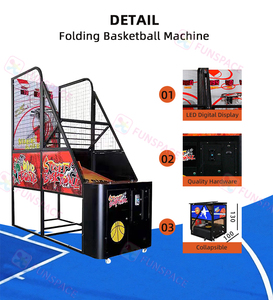 Machine <span class=keywords><strong>de</strong></span> <span class=keywords><strong>basket</strong></span>-ball d'arcade pliable <span class=keywords><strong>à</strong></span> monnayeur pour centre <span class=keywords><strong>de</strong></span> <span class=keywords><strong>jeux</strong></span> <span class=keywords><strong>de</strong></span> parc d'attractions, prix <span class=keywords><strong>de</strong></span> gros usine - Product Image 3