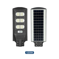 Lampadaire solaire à LED, étanche conforme à la norme IP65, luminaire d'extérieur, 80W, tout-en-un, vente en gros, nouveau modèle de 2020