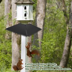 Sincapları kuş evlerinden uzak tutmak için sivri uçlu Metal 4x4 <span class=keywords><strong>Post</strong></span> Mount sincap saptırma plakaları - Product Image 3