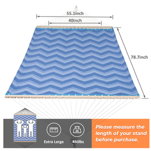 <span class=keywords><strong>Hamaca</strong></span> portátil <span class=keywords><strong>plegable</strong></span> estampada de alta calidad, silla de <span class=keywords><strong>hamaca</strong></span> de <span class=keywords><strong>tela</strong></span> doble con viga de equilibrio de <span class=keywords><strong>madera</strong></span> - Product Image 2