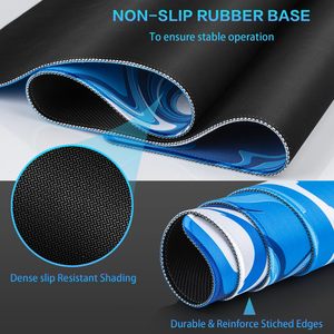 Grand <span class=keywords><strong>tapis</strong></span> <span class=keywords><strong>de</strong></span> <span class=keywords><strong>souris</strong></span> personnalisé à motif <span class=keywords><strong>de</strong></span> marbre bleu blanc Base en caoutchouc antidérapante <span class=keywords><strong>Tapis</strong></span> <span class=keywords><strong>de</strong></span> <span class=keywords><strong>souris</strong></span> <span class=keywords><strong>de</strong></span> jeu durable et résistant à l'eau pour le bureau - Product Image 2