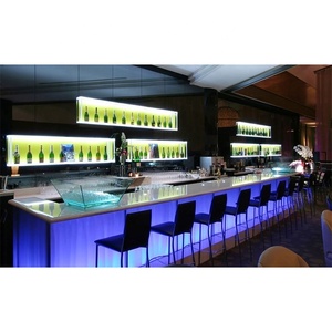 Nhà Máy Tùy Chỉnh <span class=keywords><strong>Marble</strong></span> Top Flower Pattern Bar Truy Cập Thiết Kế Led Thắp Sáng Cafe Nhà Hàng Bar Truy Cập - Product Image 2