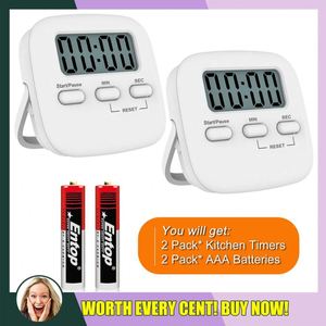 <span class=keywords><strong>Timer</strong></span> digitale da cucina <span class=keywords><strong>Timer</strong></span> magnetico conto alla rovescia <span class=keywords><strong>Timer</strong></span> con allarme ad alto volume, grande cifra, supporto posteriore, foro di sospensione - Product Image 5