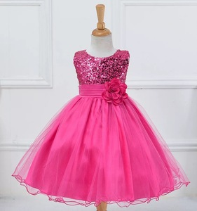 Robe de mariée princesse en tulle à sequins pour bébé, jupe à sequins pour enfant, vêtements pour filles, tutu floral, robe de fête pour filles - Product Image 5