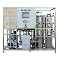 Système de pasteurisation à eau chaude PLC Auto 500L/H, système RO bipolaire, machine de traitement de l'eau en acier inoxydable haute pureté, approuvé CE/ISO