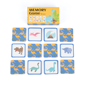 OEM Aangepaste Dinosaurus Educatieve Speelgoed Matchende Geheugenspel Kaarten voor 4+ Jaar Oude Peuters Activiteiten - Product Image 1