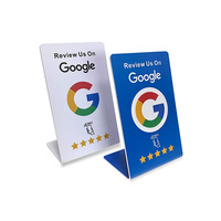 Tarjetas de visita digitales de plástico Pvc programables Facebook Tiktok Social Media Google Review Nfc Stand