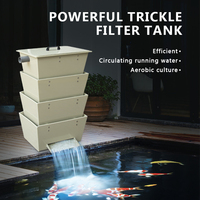 Filtre pour bassin à carpes koï QihangRAS, 10m³/h, tour de filtration en polypropylène, cascade de douche Bakki QL-TK-370 QLOZONE