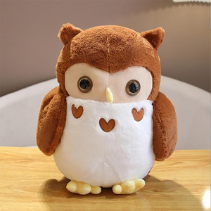 Juguetes <span class=keywords><strong>de</strong></span> peluche <span class=keywords><strong>de</strong></span> búho gordito personalizados al por mayor, animal <span class=keywords><strong>de</strong></span> peluche supersuave para bebés <span class=keywords><strong>de</strong></span> todas las edades, juguetes <span class=keywords><strong>de</strong></span> búho marrón realistas - Product Image 2