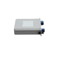Huiwei SC APC 1/2 Ceramic Ferrule Fiber Optic Splitter Plug-in Programmable Controller yang Dapat Dipasang di Dinding/Tiang