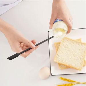 Double-Headed Silicone Scraper for Cosmetics & Makeup Foundation Lengthened Baking & Pastry Tools with Fruit Sauce Guidelines - Product Image 5