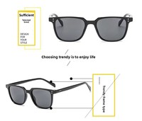 Nouvelles Lunettes de Soleil Carrées de Luxe Discrètes 2026, Monture Complète en Acétate UV400 Unisexe, Style Rétro Coréen, Logo Personnalisé OEM
