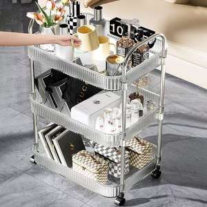 Carrito de Almacenamiento Multifuncional Moderno y Popular para Salón de Belleza, Carrito de SPA en Acrílico para Salón de Belleza - Product Image 3