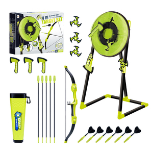 4 Trong 1 Mục Tiêu Ném Đặt An Toàn Nhựa <span class=keywords><strong>18</strong></span> Inch <span class=keywords><strong>Dartboard</strong></span> Với 3 Trục Và Sao 6 Phi Tiêu Và Bắn Cung Cung Mũi Tên Đặt Ném Đồ Chơi - Product Image 3