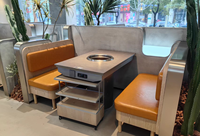 Mobilier de restaurant personnalisé ensemble table et chaises en bois au design contemporain de bonne qualité