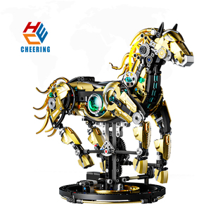 Sáng Tạo Ngựa cơ khí xây dựng khối Đồ chơi mô hình trẻ em giáo dục câu đố lắp ráp ABS nhựa gạch khối đồ chơi thiết lập 13088 - Product Image 1