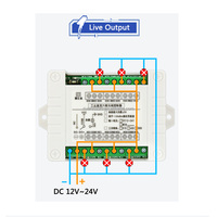 433MHZ universel DC 12V 24V 6CH RF Radio sans fil télécommande système de commutation émetteur récepteur pour la domotique intelligente