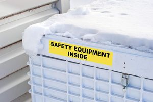 Ruban adhésif vinyle jaune toutes saisons compatible avec l'<span class=keywords><strong>imprimante</strong></span> <span class=keywords><strong>Brady</strong></span> BMP71, M71C-1000-595-YL, 57,6 mm * 15,2 m, adhésif permanent - Product Image 3