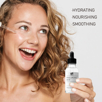 Sérum Visage Végan Anti-Âge Éclaircissant et Blanchissant 4-en-1 à l'Acide Hyaluronique et Vitamine C, Marque Privée, pour Soins de la Peau