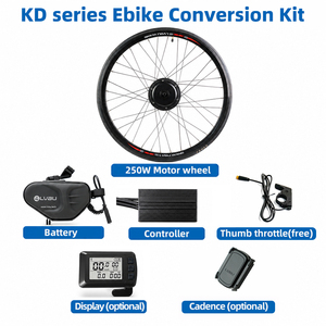Kit di conversione per bicicletta elettrica a lunga autonomia LVBU, motore da 250W/350W, batteria a bottiglia da 36V 12Ah per bici da montagna e da strada - Product Image 4