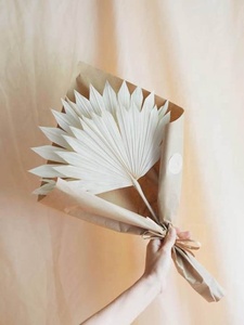 Feuilles <span class=keywords><strong>de</strong></span> palmier séchées naturelles A-3170, feuilles décoratives séchées pour mariage - Product Image 4