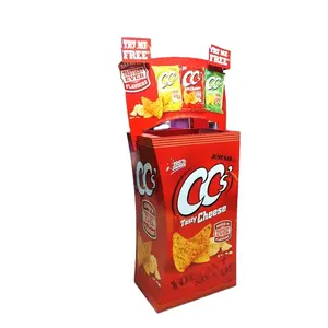 POP Advertising Display Cardboard Retail Dump Bin Paper Carton Display Rack For Retail Store Bulk Candy Cookie Snack Beverage