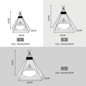 Vente en gros pliable en plein air respirant portable durable <span class=keywords><strong>lit</strong></span> pour chien et chat pet <span class=keywords><strong>tipi</strong></span> tente maison - Product Image 6