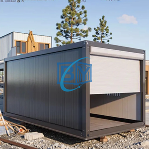 <span class=keywords><strong>Garage</strong></span> préfabriqué en acier portable et personnalisable de 20 pieds ou 40 pieds, imperméable, ignifuge, pour voiture, montage rapide - Product Image 1