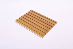 Panneaux muraux pelables et collants à grain de <span class=keywords><strong>bois</strong></span> PVC WPC mur cannelé pour la décoration intérieure extérieure matière plastique étanche - Product Image 3