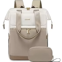 Sac à dos LOVEVOOK convertible pour le collège, le travail, les infirmières, les enseignants, imperméable, avec port USB, pour les voyages, la vie quotidienne, l'ordinateur portable
