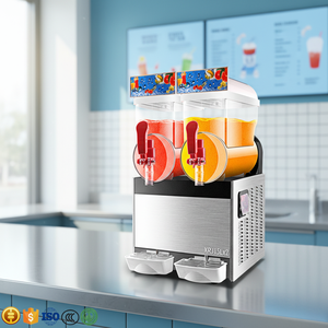 Máquina de Granizados Comercial para Tiendas de Té con Leche y Cafeterías, Máquina de Doble Cilindro para Derretir Nieve, Máquina de Bebidas Frías y Smoothies, Ahorro de Energía - Product Image 3