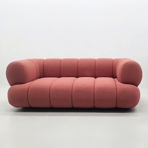 Popolare Set di Divani per <span class=keywords><strong>Soggiorno</strong></span>, Mobili Moderni, Divano in Tessuto Elegante con Design Compresso in Spugna, Stile Nuvola per Casa - Product Image 4