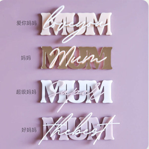 ของตกแต่งเค้กอะคริลิค รูปน้ำผึ้งและน้ำตาลหวาน สำหรับวันแม่  ท็อปเปอร์คัพเค้ก ดีไซน์โบว์ สไตล์อินเทรนด์  ของตกแต่งเค้กพลาสติก - Product Image 6