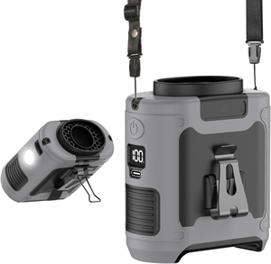 Nouveau ventilateur portable USB haute vitesse 10000 mAh à clipser à la ceinture, rechargeable, pour extérieur et voyage - Product Image 1