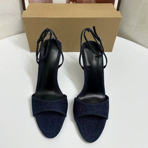 Sandales à talons hauts pour femmes, élégantes, inspirées des mondaines - Bout pointu, bride à la cheville, décontractées, sexy, pour l'été - Product Image 2