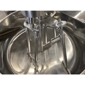 Top quality Cooking Mixer Machine Gas For Food Jacketed Pot With Agitators Jacketed Kettle Industrial Cooking Pot