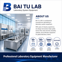 Banc de laboratoire central en acier inoxydable 304 certifié SEFA 8M, sur mesure, pour la recherche biotechnologique universitaire (vente en gros)