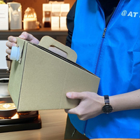 Boîte à café en papier écologique personnalisée AT PACK 1L 3L 5L 96OZ en carton kraft, boîte distributrice de café jetable à emporter