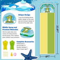 Matelas flottant gonflable en PVC écologique pour enfants et adultes, idéal pour les jeux aquatiques en extérieur, les fêtes sur la plage et la pratique de la natation