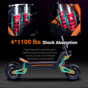Trottinette électrique X5-60V à double moteur, cadre en aluminium, vitesse maximale de 52 mph, autonomie de 74 miles, roues de 11 pouces pour adultes, trottinette X5-60 - Product Image 6