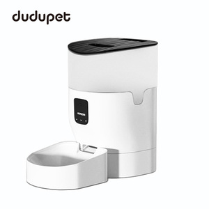 Comedero Inteligente para Mascotas Dudupet de 7L, Dispensador Automático de Comida para Perros y Gatos con Control por Aplicación, Diseño Redondeado Blanco - Product Image 3