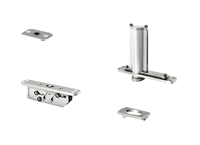 360 °   Charnière de porte rotative réglable, charnière dissimulée à fermeture automatique, charnière de porte pliante 3D robuste, charnière de pivot de porte dissimulée