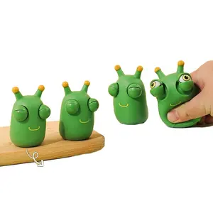 Juguetes divertidos para niños Fidget Eye Bouncing Popping Squeeze Novedad Pops Sensory Stress Relief Green Grass Worm Pinch Toy para adultos