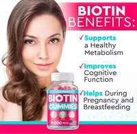 Dropshipping Marque privée Vegan Biotine Collagène Gommes pour Cheveux, Peau et Ongles Compléments à Haute Teneur en Vitamines