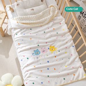 Hot Sale Large Size <b>White</b> <b>Baby</b> <b>Blanket</b> High Quality Soft Newborn Bedding with Cartoon Soothing Design Washable - Product Image 1